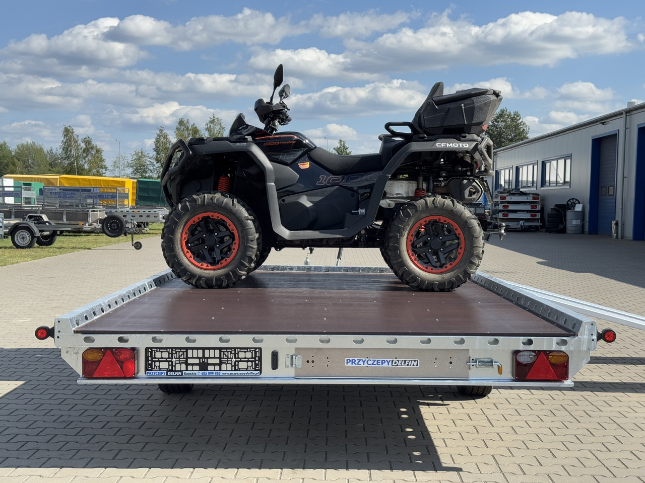 New Motorcycle trailer WIOLA QUAD 2H1.5 - przyczepa pod ATV Can-Am Maverick | Polaris RZR | 2 quady: picture 17