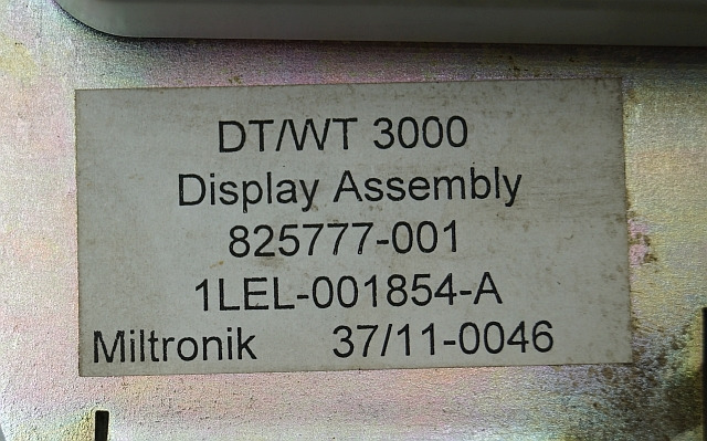 Crown 825777-001 | DT/WT3000 display 825777-001 1LEL-001854-A Miltronik 37/11-00 DT/WT3000 display 825777-001 1LEL-001854-A Miltronik 37/11-0046 - Dashboard for Material handling equipment: picture 2 Crown 825777-001 | DT/WT3000 display 825777-001 1LEL-001854-A Miltronik 37/11-00 DT/WT3000 display 825777-001 1LEL-001854-A Miltronik 37/11-0046 - Dashboard for Material handling equipment: picture 2