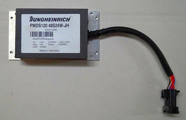 Jungheinrich 50421536 | Transformer 48V-24V PMDS120 48S 24W-JH snn. MTM153414891 - Electrical system for Material handling equipment: picture 1 Jungheinrich 50421536 | Transformer 48V-24V PMDS120 48S 24W-JH snn. MTM153414891 - Electrical system for Material handling equipment: picture 1