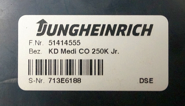 Jungheinrich 51414555 | Display KD MEDI CO 250K Jr DSE sn. 713E6188 - Dashboard for Material handling equipment: picture 3 Jungheinrich 51414555 | Display KD MEDI CO 250K Jr DSE sn. 713E6188 - Dashboard for Material handling equipment: picture 3