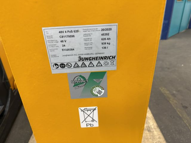 Jungheinrich unknown | 48 4PZS620 year 20/2020 sn. C81179598 dimensions 1220x355 - Battery for Material handling equipment: picture 4 Jungheinrich unknown | 48 4PZS620 year 20/2020 sn. C81179598 dimensions 1220x355 - Battery for Material handling equipment: picture 4