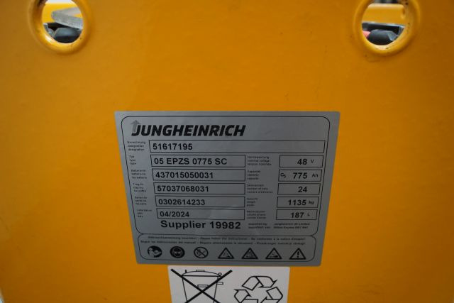 Jungheinrich unknown | Battery 48V775Ah 05-EPZS775SC Year 2024 weight 1135 kg sn - Battery for Material handling equipment: picture 4 Jungheinrich unknown | Battery 48V775Ah 05-EPZS775SC Year 2024 weight 1135 kg sn - Battery for Material handling equipment: picture 4