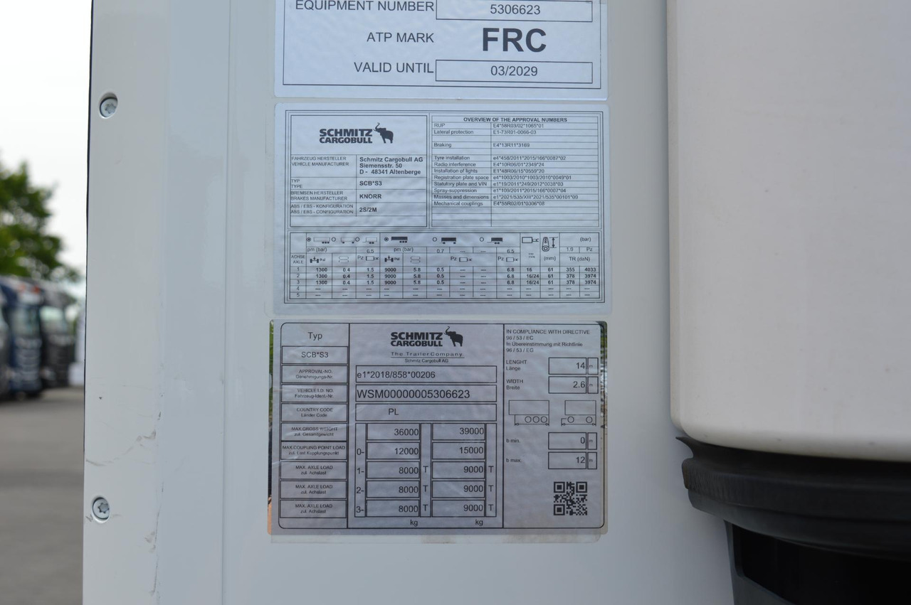 Refrigerator semi-trailer Schmitz Cargobull SKO FP 45 Carrier Vector 1550: picture 17