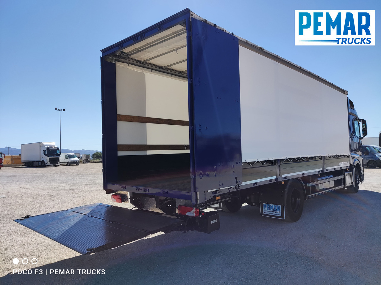 Curtainsider truck MERCEDES-BENZ ACTROS 1836 SEMITAUTLINER 18T: picture 10