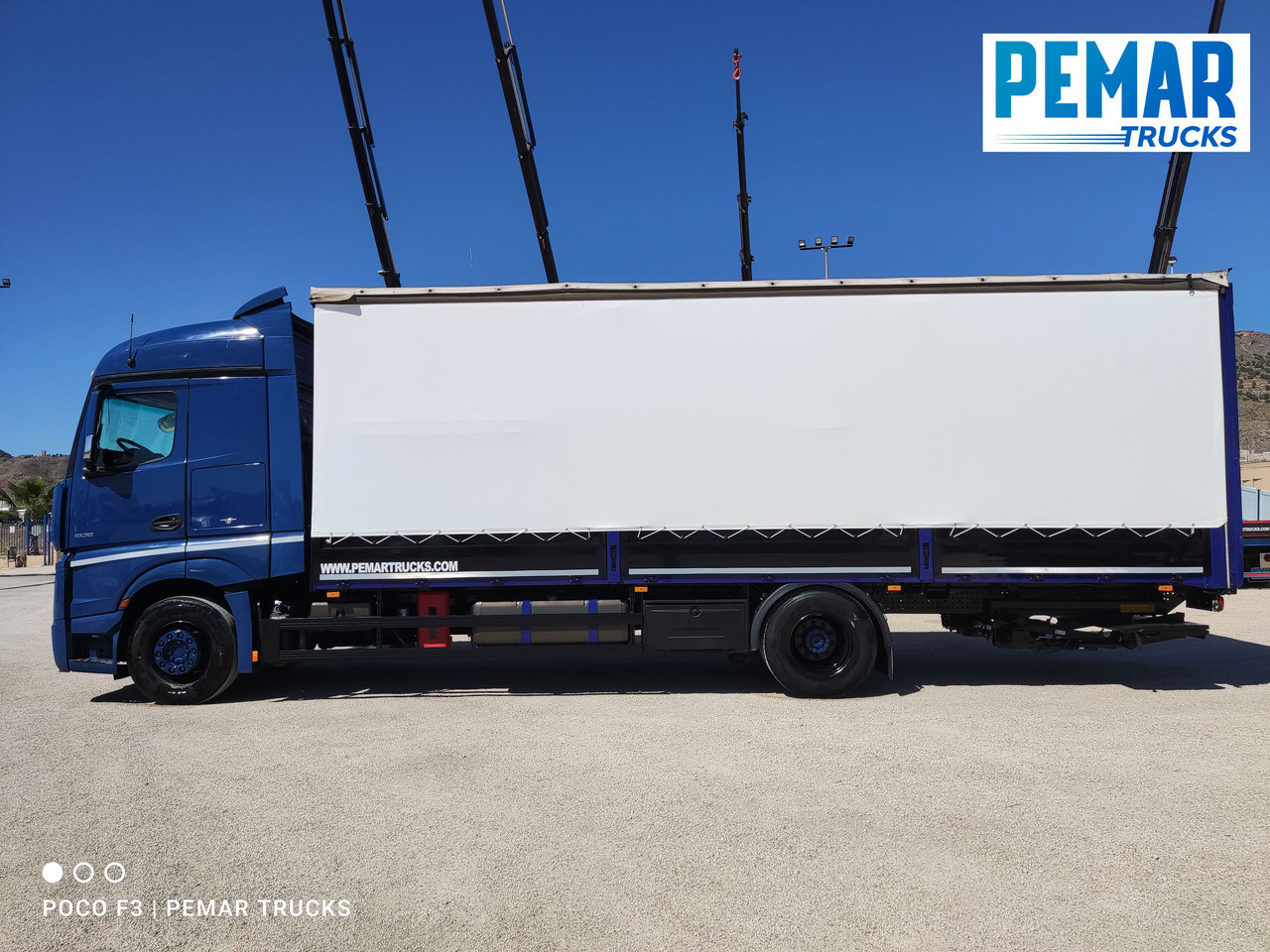 Curtainsider truck MERCEDES-BENZ ACTROS 1836 SEMITAUTLINER 18T: picture 8