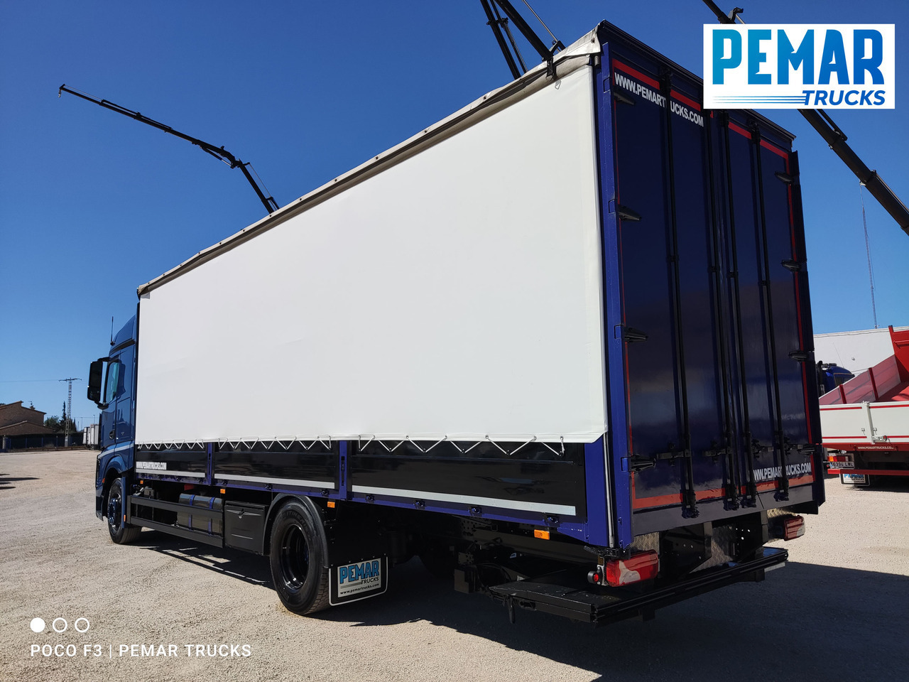 Curtainsider truck MERCEDES-BENZ ACTROS 1836 SEMITAUTLINER 18T: picture 7