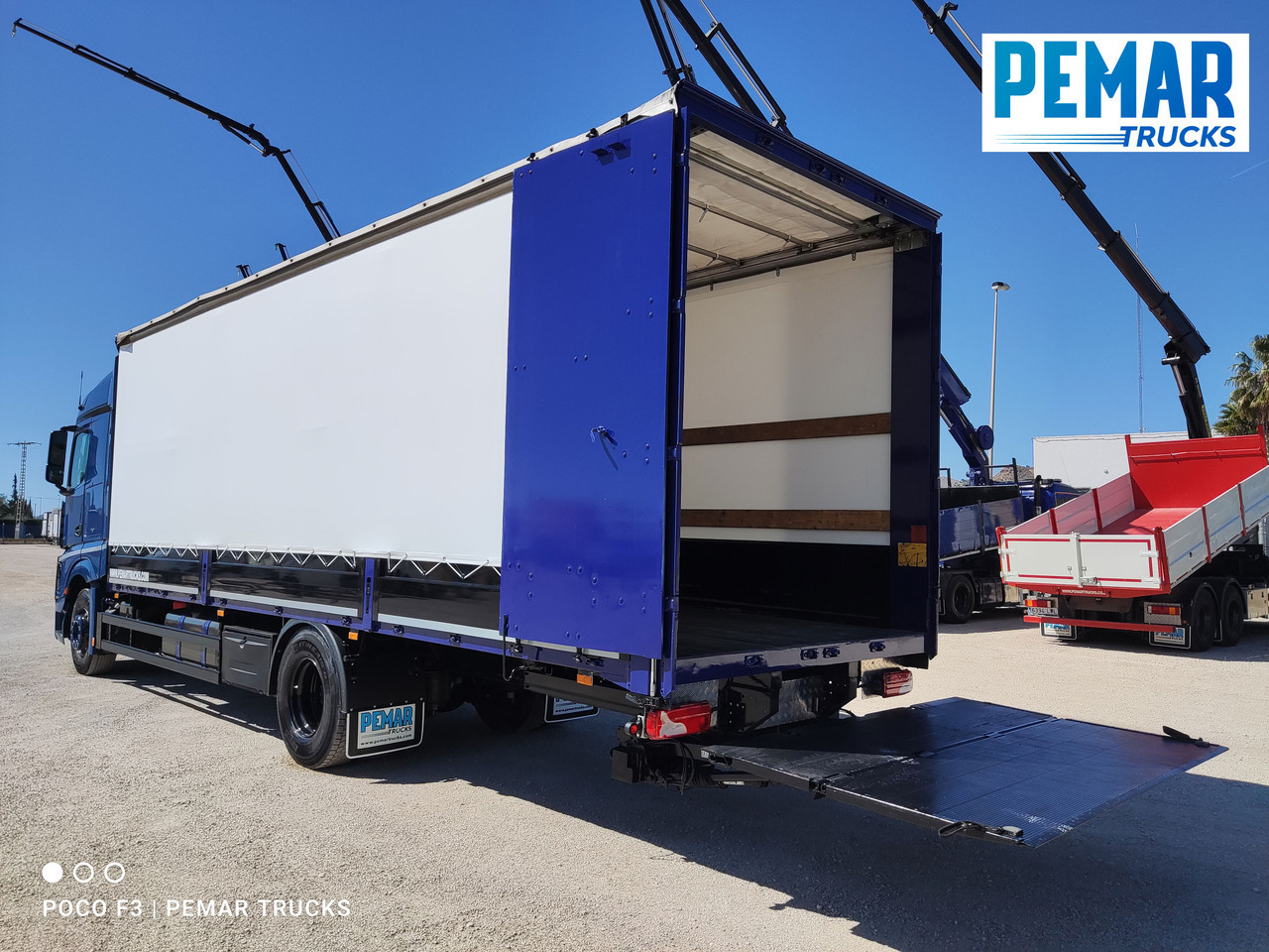 Curtainsider truck MERCEDES-BENZ ACTROS 1836 SEMITAUTLINER 18T: picture 12