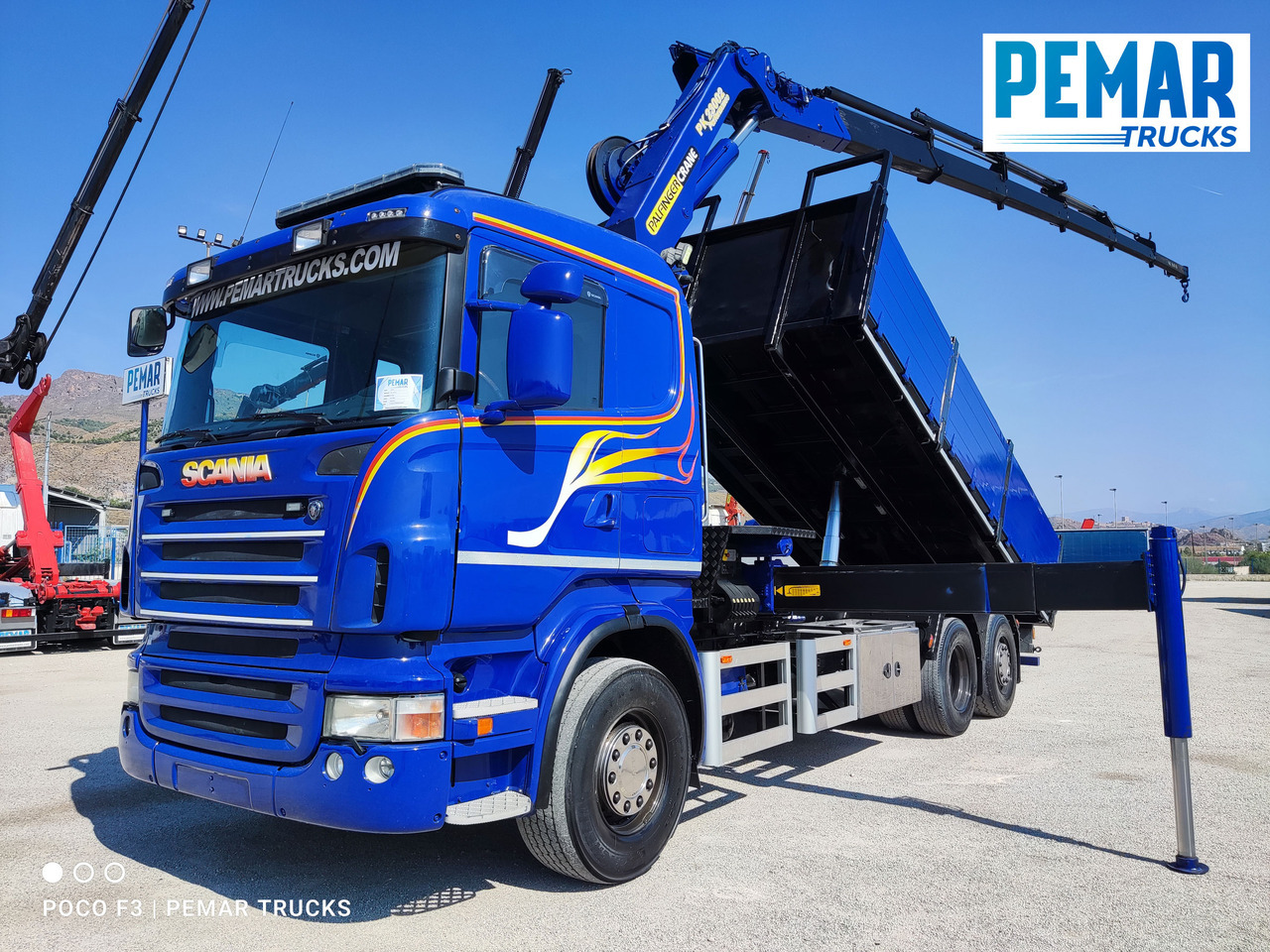 SCANIA R 420 6X2 GRUA PALFINGER PK 23002 BASCULANTE - Tipper, Crane truck: picture 1 SCANIA R 420 6X2 GRUA PALFINGER PK 23002 BASCULANTE - Tipper, Crane truck: picture 1