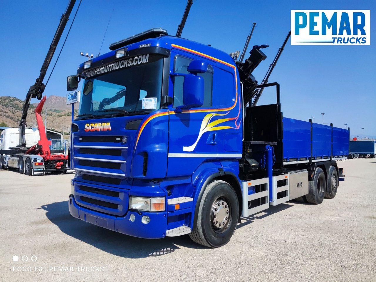 SCANIA R 420 6X2 GRUA PALFINGER PK 23002 BASCULANTE - Tipper, Crane truck: picture 2 SCANIA R 420 6X2 GRUA PALFINGER PK 23002 BASCULANTE - Tipper, Crane truck: picture 2