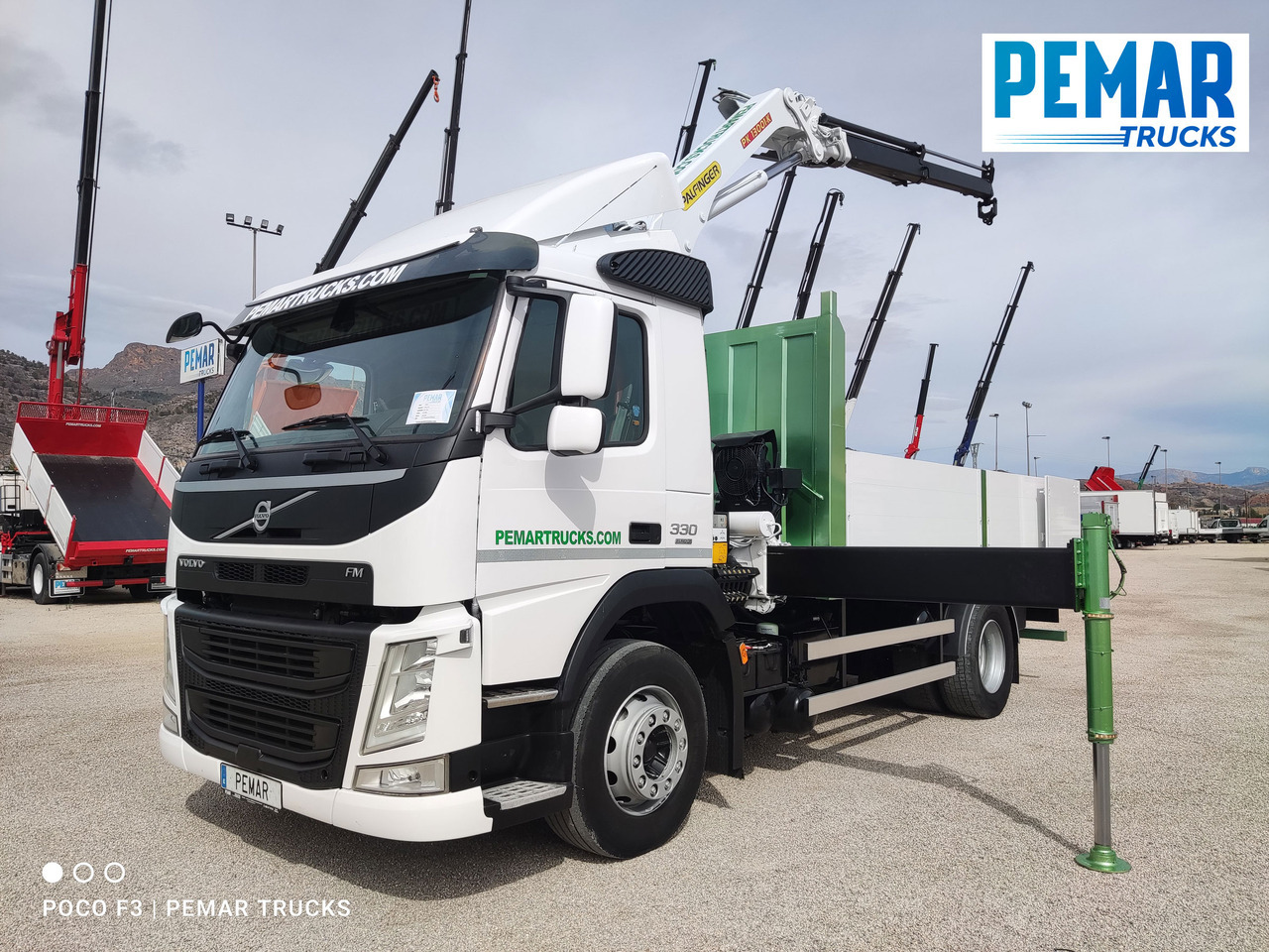 Dropside/ Flatbed truck, Crane truck VOLVO FM 330 4X2 GRUA CAJA FIJA: picture 16