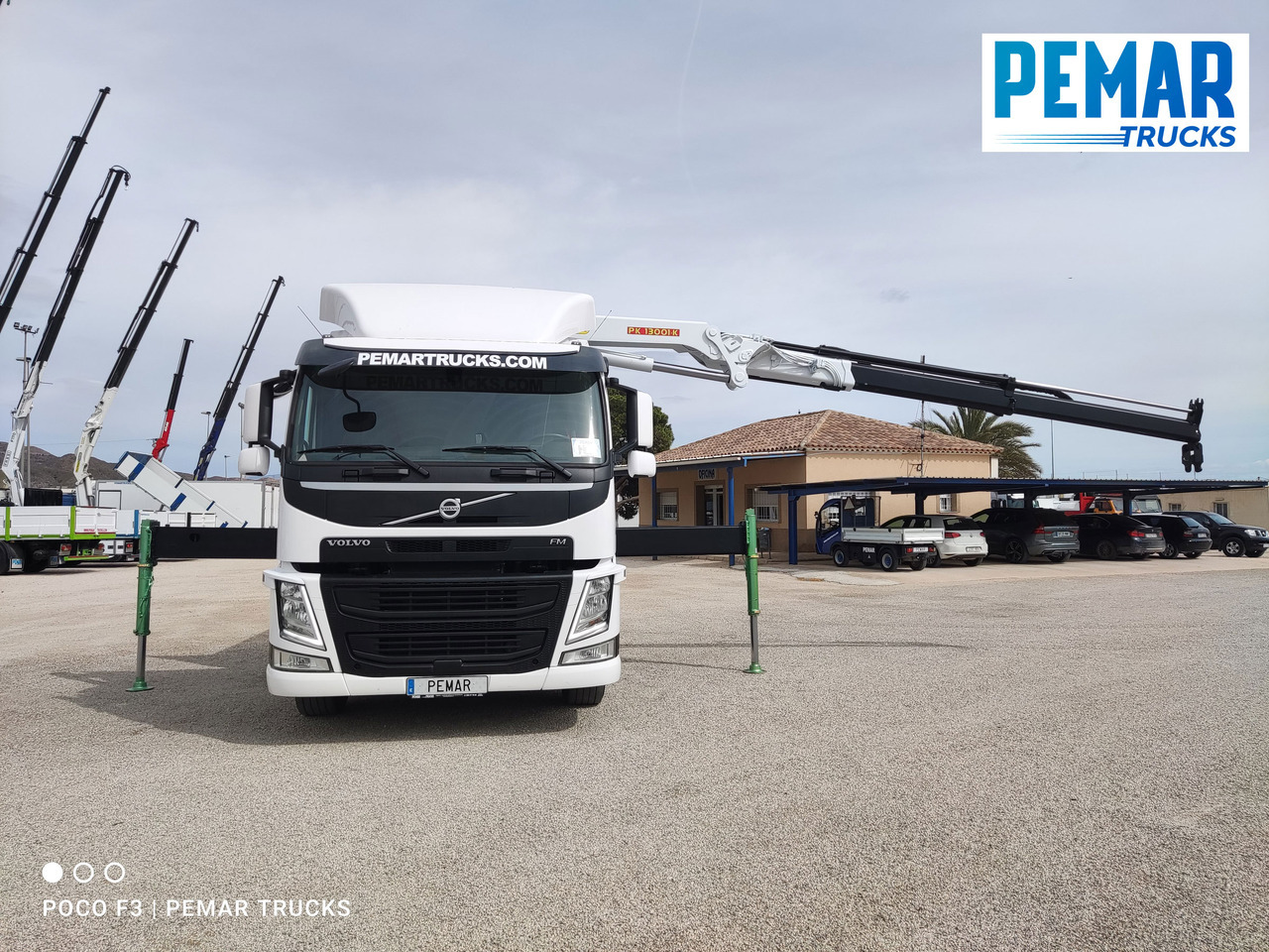 Dropside/ Flatbed truck, Crane truck VOLVO FM 330 4X2 GRUA CAJA FIJA: picture 22