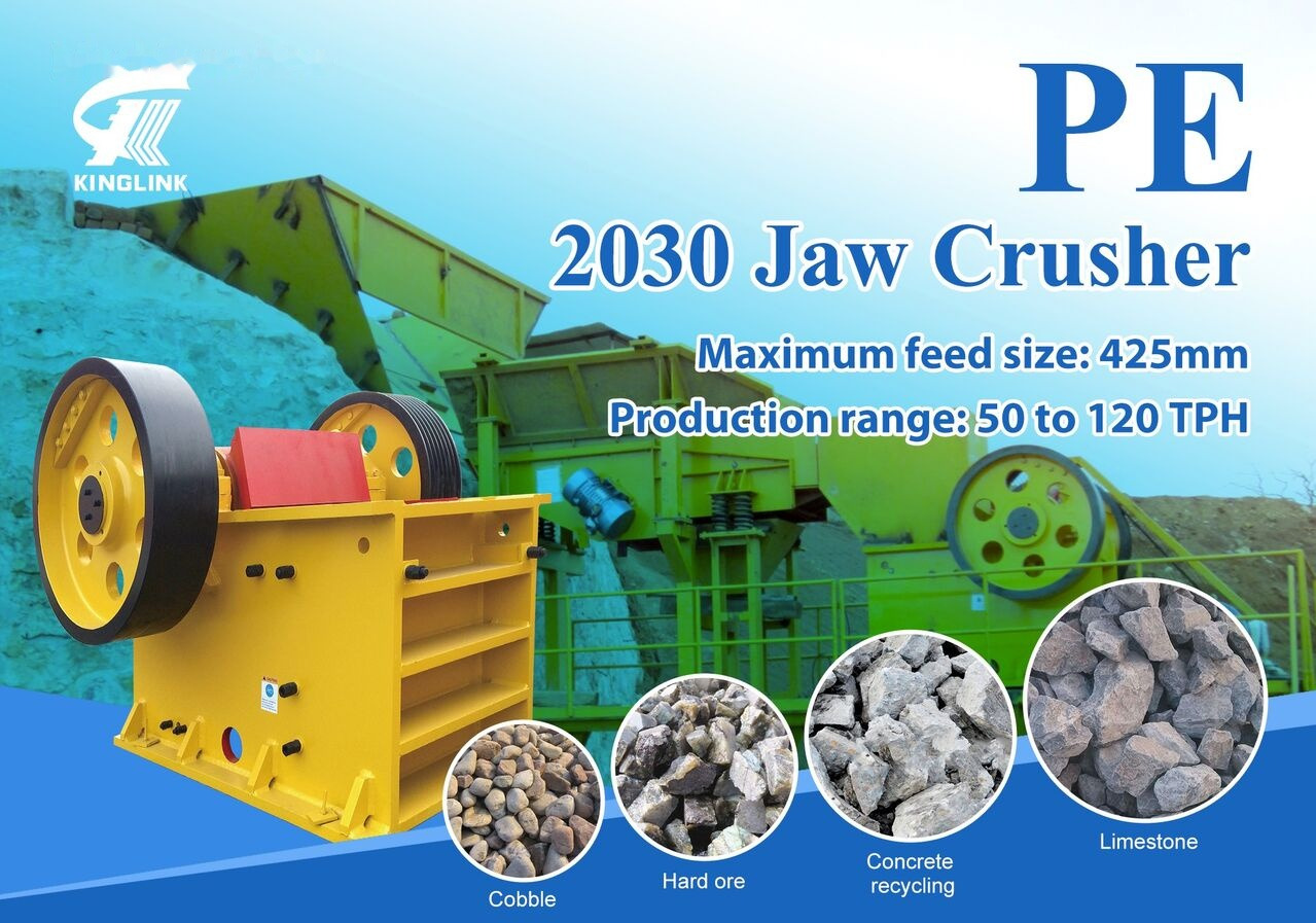 Kinglink PE500x750 | PE2030 Trio Type Jaw Crusher - Jaw crusher: picture 1 Kinglink PE500x750 | PE2030 Trio Type Jaw Crusher - Jaw crusher: picture 1