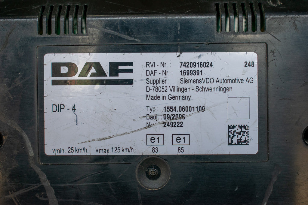 DAF LF45 - Dashboard for Truck: picture 3 DAF LF45 - Dashboard for Truck: picture 3