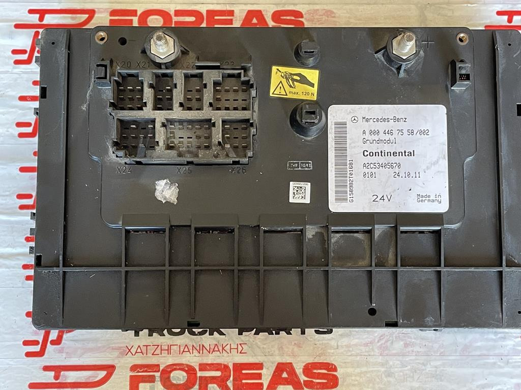 MERCEDES-BENZ ACTROS GRUNDMODUL - A 000 446 7558 - Fuse for Truck: picture 2 MERCEDES-BENZ ACTROS GRUNDMODUL - A 000 446 7558 - Fuse for Truck: picture 2