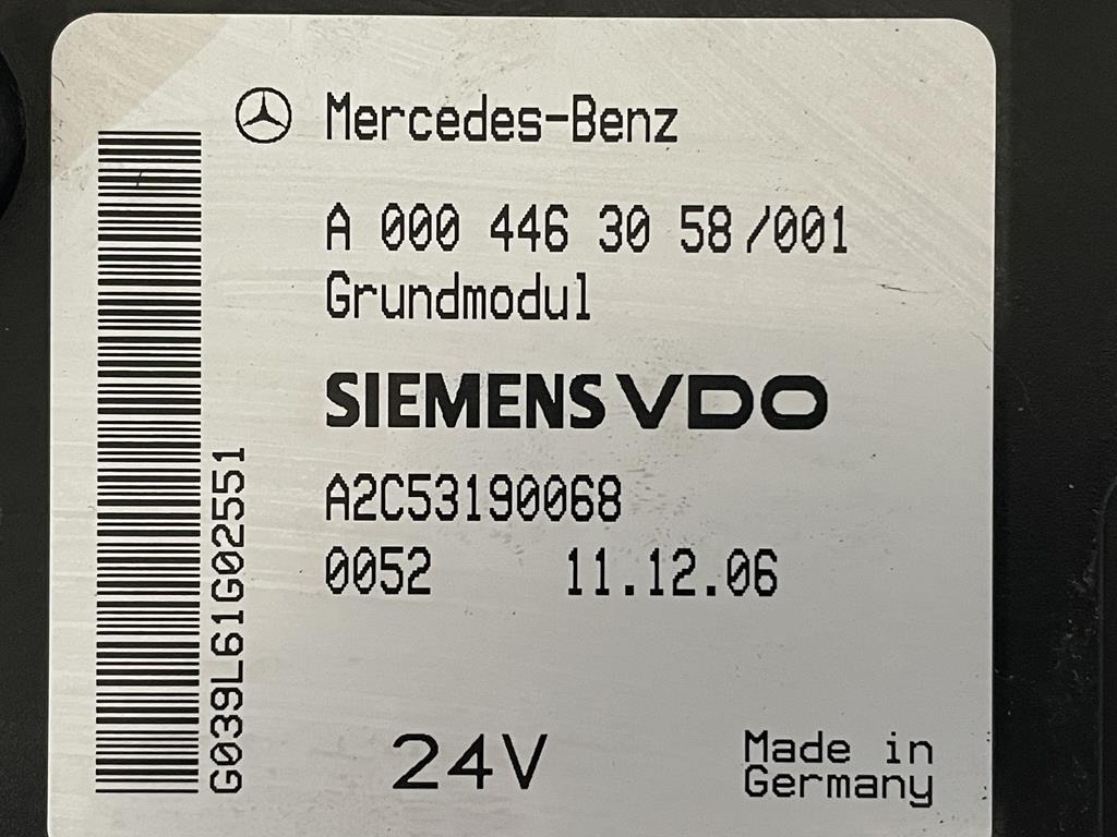 MERCEDES-BENZ ACTROS MP2 GRUNDMODUL - A 000 446 3058 - Fuse for Truck: picture 3 MERCEDES-BENZ ACTROS MP2 GRUNDMODUL - A 000 446 3058 - Fuse for Truck: picture 3