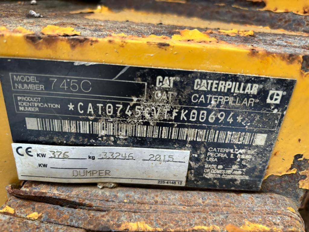 Articulated dumper CAT 745 C: picture 10