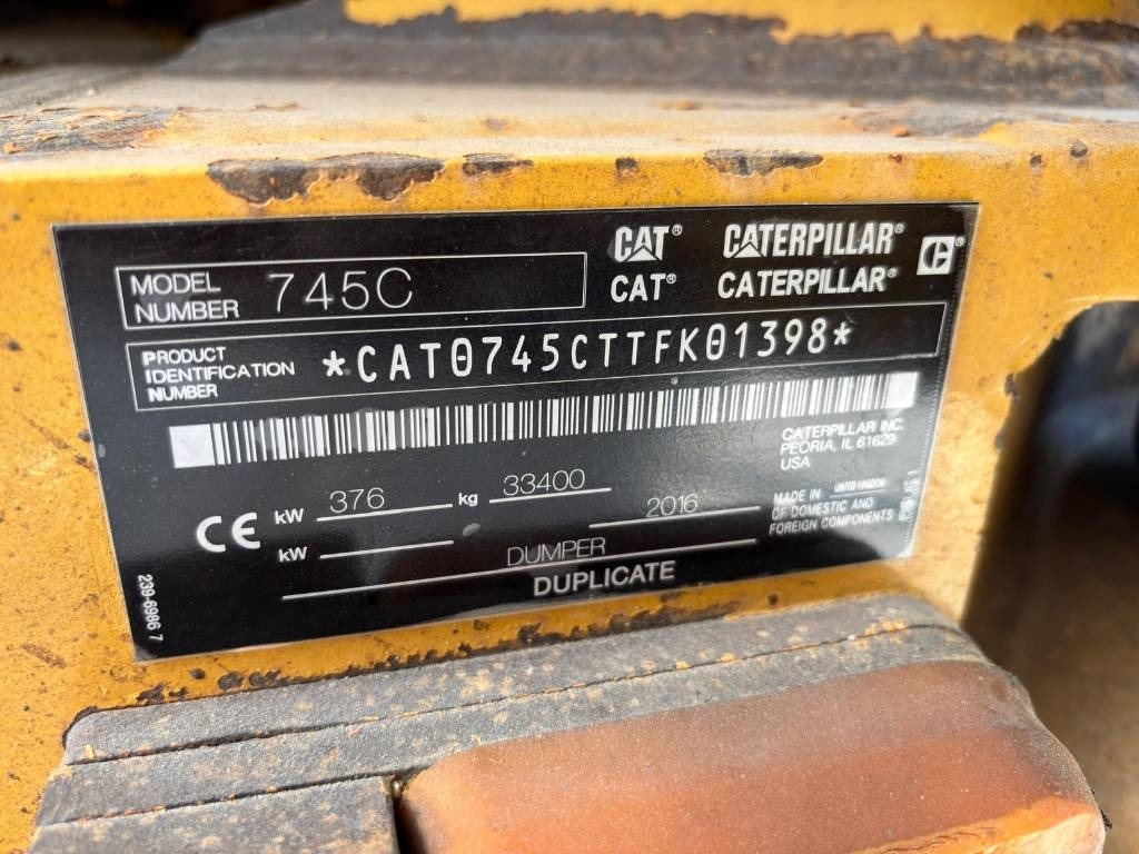 Articulated dumper CAT 745 C: picture 11