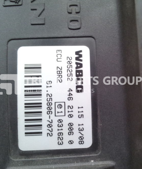 MAN TGA, TGX, ECU central on-board computer ZBR, ZBR2, 81258067072, control unit - ECU for Truck: picture 3 MAN TGA, TGX, ECU central on-board computer ZBR, ZBR2, 81258067072, control unit - ECU for Truck: picture 3