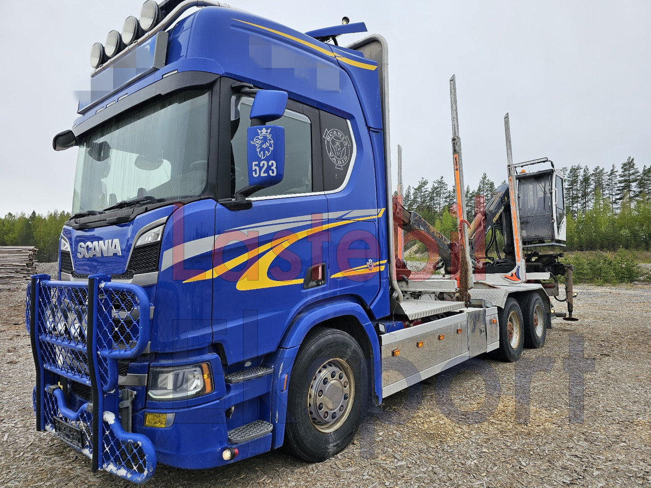 Scania R650 - Log truck, Crane truck: picture 5 Scania R650 - Log truck, Crane truck: picture 5