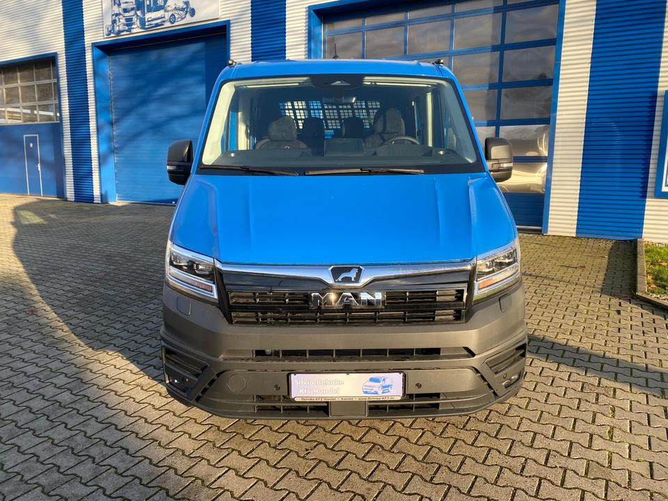 MAN TGE 3.180 4x4 Doka Pritsche Lang *INKL.19% MWT* AUTOMATIK*LED*CAM*AHK*TEMPO*STANDHZG*UVM* - Flatbed van, Combi van: picture 3 MAN TGE 3.180 4x4 Doka Pritsche Lang *INKL.19% MWT* AUTOMATIK*LED*CAM*AHK*TEMPO*STANDHZG*UVM* - Flatbed van, Combi van: picture 3