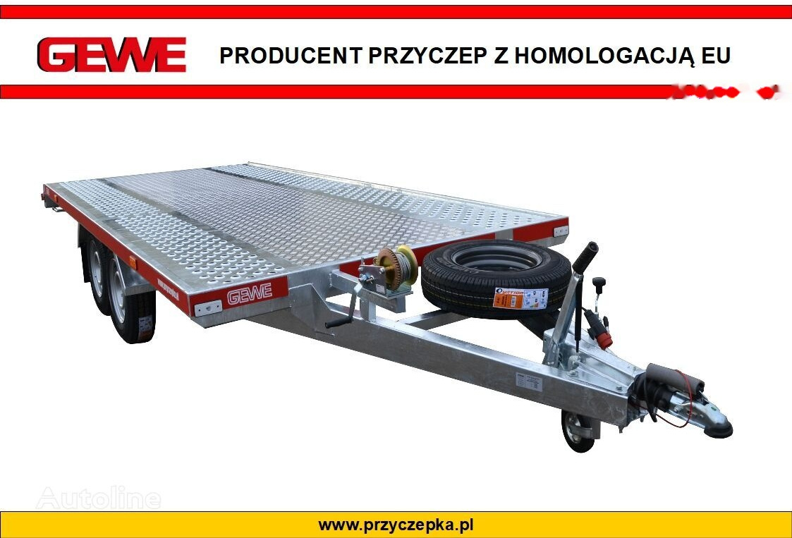Gewe Laweta L3500 C/1 dł. 4,1 x 2,1 m - SUPER MOCNA - Autotransporter trailer: picture 1 Gewe Laweta L3500 C/1 dł. 4,1 x 2,1 m - SUPER MOCNA - Autotransporter trailer: picture 1