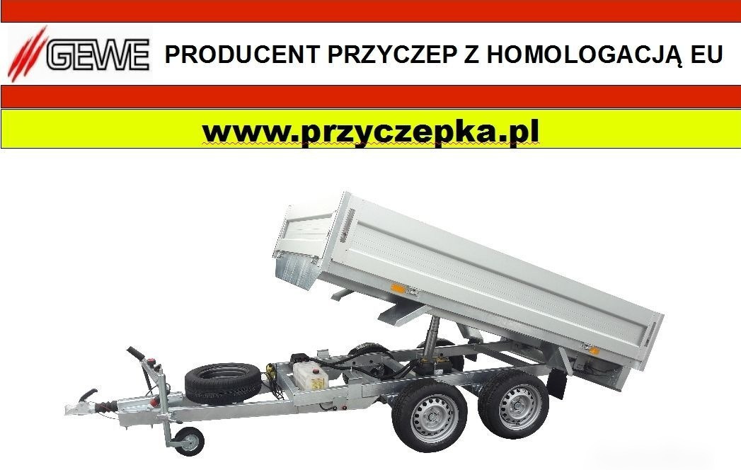 Gewe P3500 F/3 Kiper elektryczny, wywrot do tyłu - Tipper trailer: picture 1 Gewe P3500 F/3 Kiper elektryczny, wywrot do tyłu - Tipper trailer: picture 1