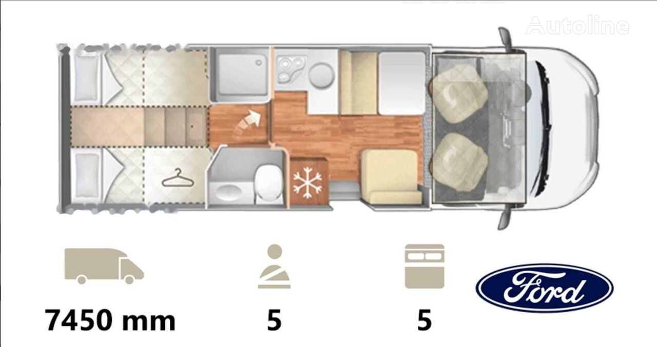 Nobel ART A-7000 Ford Transit, 5 seats, (2024 model) - Camper van: picture 2 Nobel ART A-7000 Ford Transit, 5 seats, (2024 model) - Camper van: picture 2