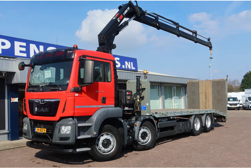 MAN TGS 35.360 8x2 Oprijwagen + HIAB 228 E 3 kraan. Radio grafisch + winch - Autotransporter truck, Crane truck: picture 2 MAN TGS 35.360 8x2 Oprijwagen + HIAB 228 E 3 kraan. Radio grafisch + winch - Autotransporter truck, Crane truck: picture 2