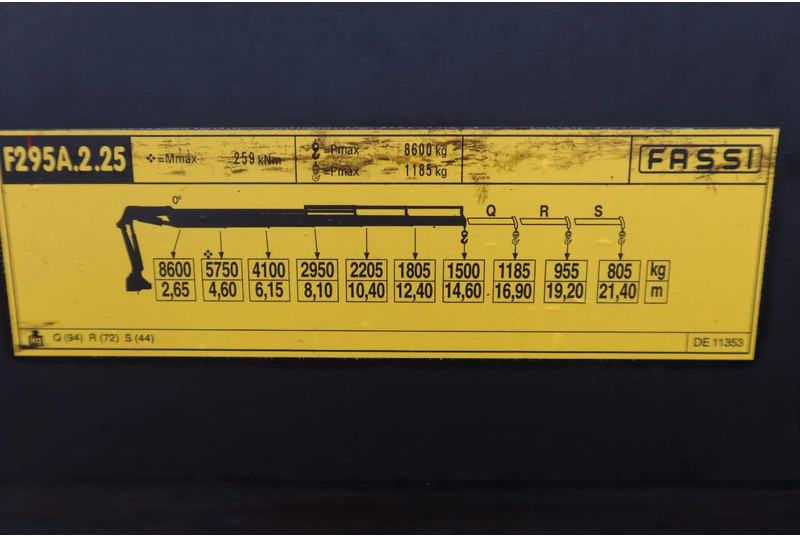 Crane truck Mercedes-Benz ANTOS 2830 Kraanwagen open Laadbak Fassi F295 + FLY-JIB: picture 10 Crane truck Mercedes-Benz ANTOS 2830 Kraanwagen open Laadbak Fassi F295 + FLY-JIB: picture 10