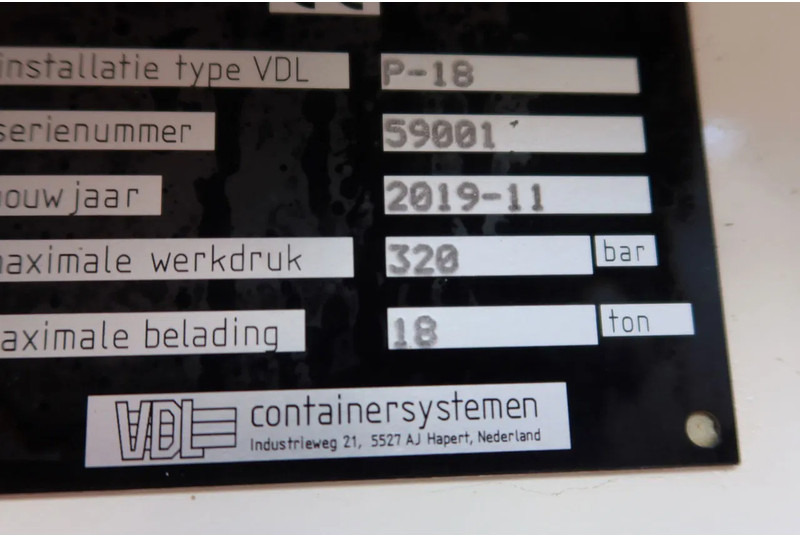 Skip loader truck Volvo FE FE 320 6x2 Portaal VDL Systeem: picture 10