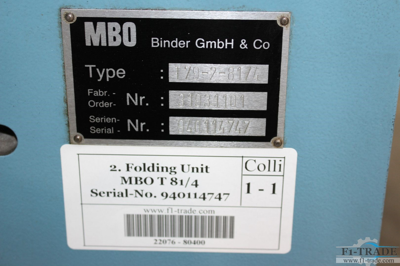 Folding machine MBO T79-2-81/4: picture 6