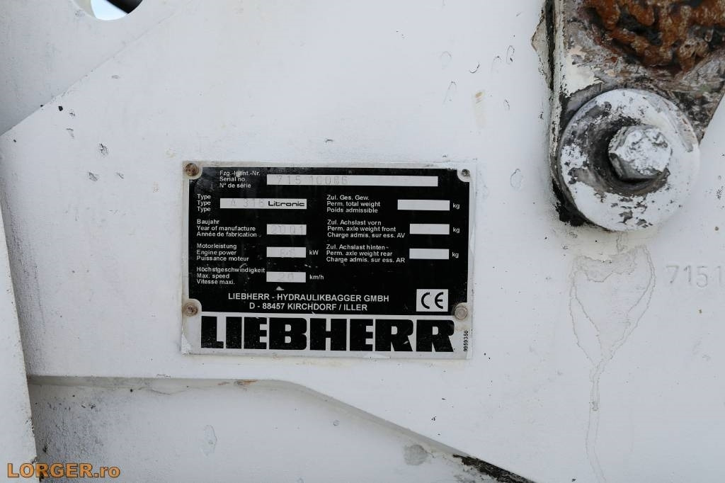 Wheel excavator Liebherr A 316 Litronic: picture 18