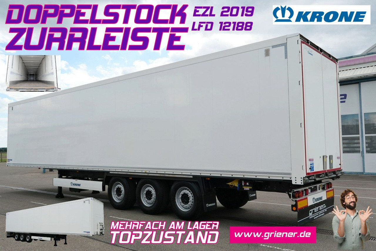 Krone SD 27/ DOPPELSTOCK / ZURRLEISTE / TOP /mehrfach - Closed box semi-trailer: picture 1 Krone SD 27/ DOPPELSTOCK / ZURRLEISTE / TOP /mehrfach - Closed box semi-trailer: picture 1