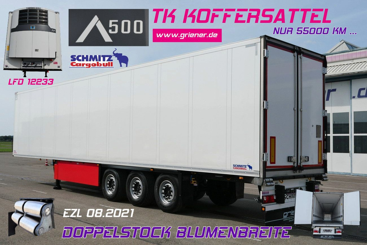 Schmitz Cargobull SKO 24/DOPPELSTOCK BLUMEN TK A500 DRP FP 45 - Refrigerator semi-trailer: picture 1 Schmitz Cargobull SKO 24/DOPPELSTOCK BLUMEN TK A500 DRP FP 45 - Refrigerator semi-trailer: picture 1