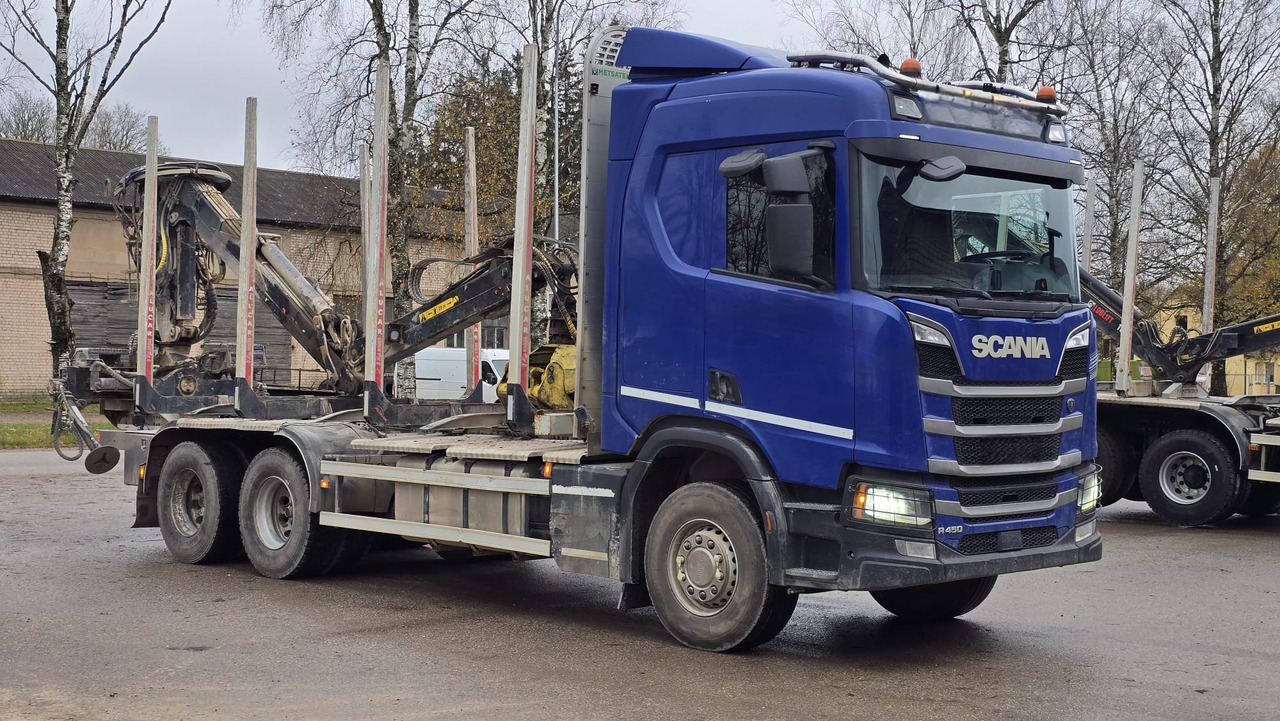SCANIA R450 - Log truck, Crane truck: picture 2 SCANIA R450 - Log truck, Crane truck: picture 2