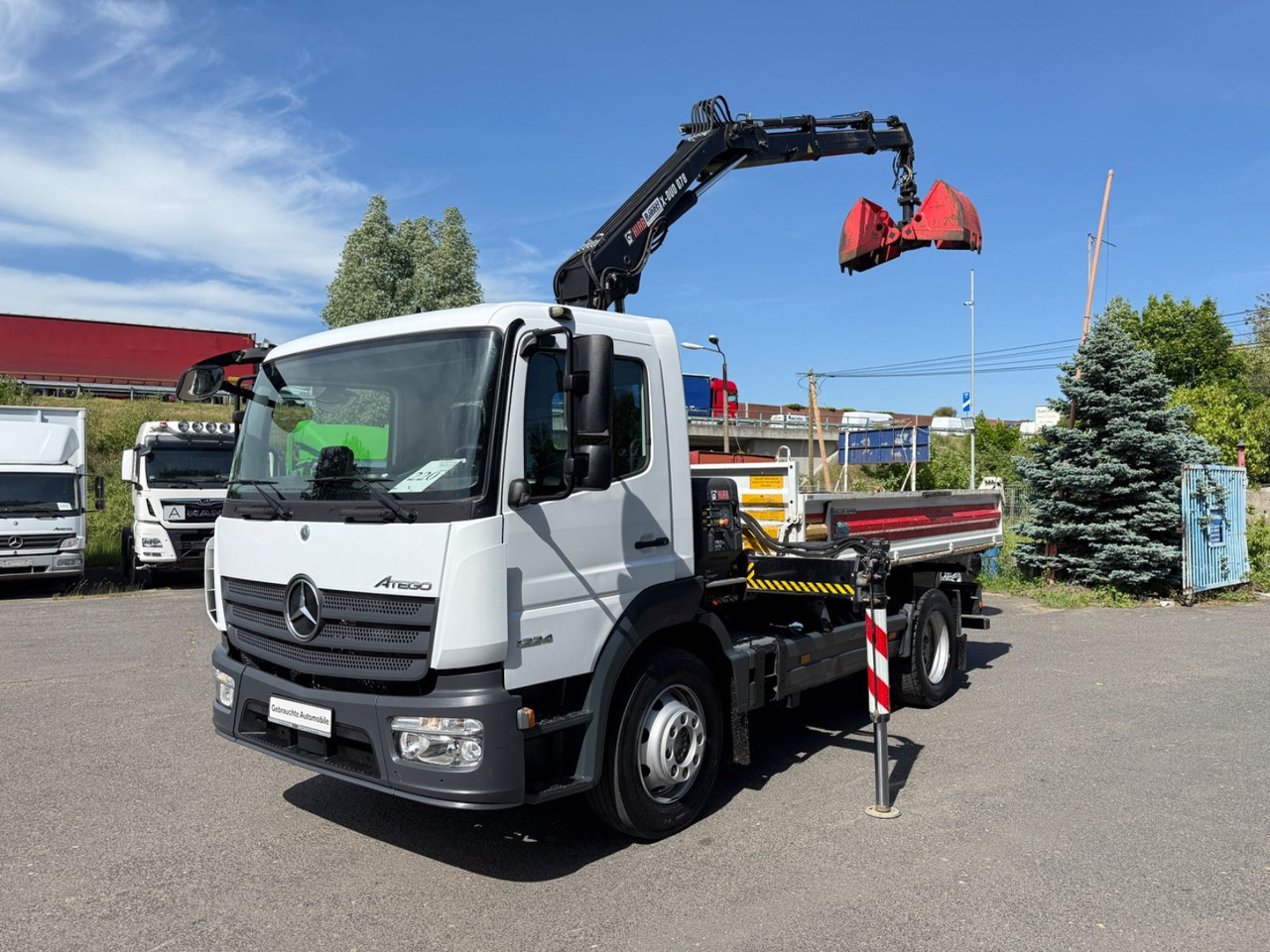 Mercedes-Benz Atego 1224 mit Kipper Kran - Tipper, Crane truck: picture 4 Mercedes-Benz Atego 1224 mit Kipper Kran - Tipper, Crane truck: picture 4
