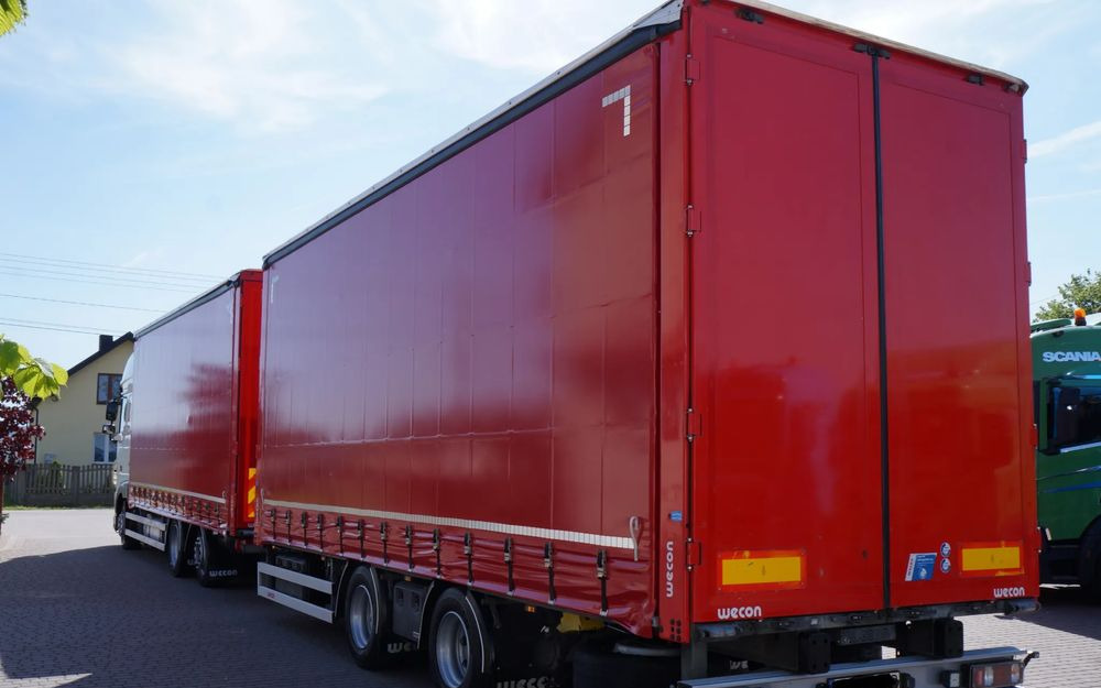 DAF XF 480 EURO 6 ZESTAW TANDEM PRZEJAZDOWY 120 M3 7,8 M + 7,8 M WECON - Curtainsider truck: picture 3 DAF XF 480 EURO 6 ZESTAW TANDEM PRZEJAZDOWY 120 M3 7,8 M + 7,8 M WECON - Curtainsider truck: picture 3