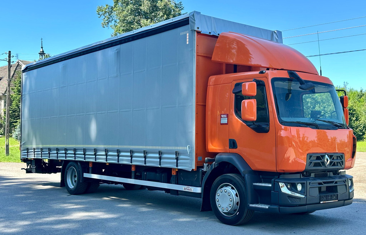 RENAULT D 18 / 280 / FIRANKA / WINDA / 8.6 M DŁUGOŚCI / 21 EUROPALET / NOWE OPONY / ŁADOWNOŚĆ 9.380 KG / AUTOMAT / SERWISOWANA / SPROWADZONA - Curtainsider truck: picture 1 RENAULT D 18 / 280 / FIRANKA / WINDA / 8.6 M DŁUGOŚCI / 21 EUROPALET / NOWE OPONY / ŁADOWNOŚĆ 9.380 KG / AUTOMAT / SERWISOWANA / SPROWADZONA - Curtainsider truck: picture 1