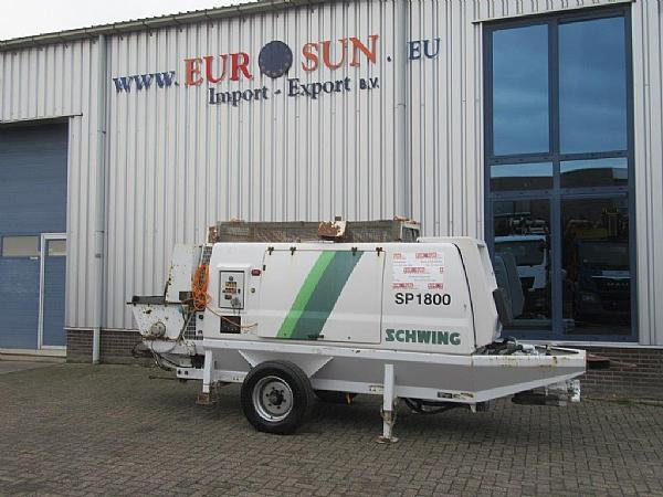 2015 SCHWING SP 1800 D 129KW - Stationary concrete pump: picture 1 2015 SCHWING SP 1800 D 129KW - Stationary concrete pump: picture 1