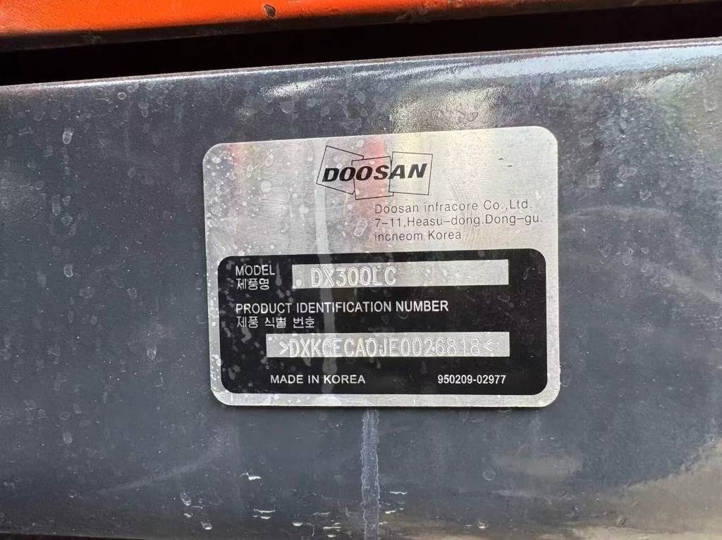 Doosan DX 300 - Crawler excavator: picture 5 Doosan DX 300 - Crawler excavator: picture 5