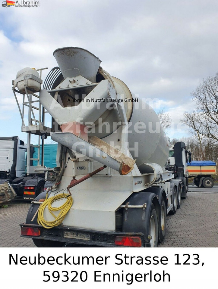 Betonmischerauflieger Karrena 12 cbm, 2 achsen, Topzustand - Semi-trailer: picture 2 Betonmischerauflieger Karrena 12 cbm, 2 achsen, Topzustand - Semi-trailer: picture 2