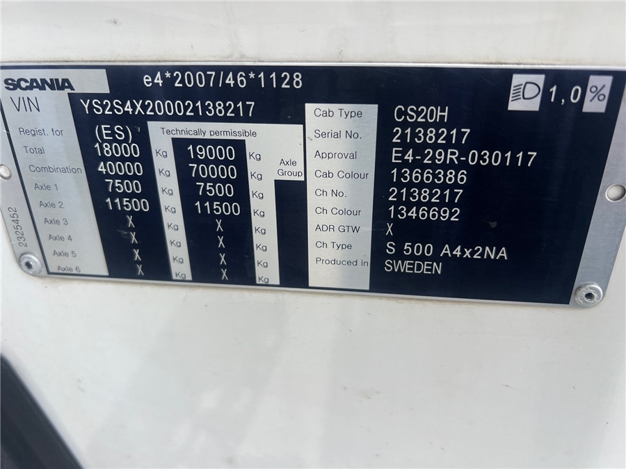 Tractor unit Scania S500: picture 20