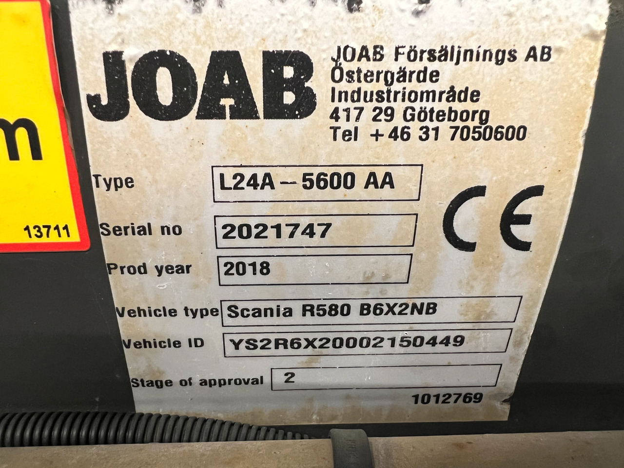 Hook lift truck Scania R 580 med Joab krok: picture 12