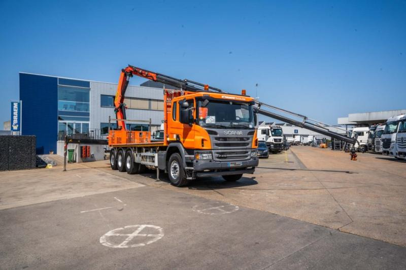 Scania P 410 + PALFINGER PK22002/5 EXT. - Dropside/ Flatbed truck, Crane truck: picture 2 Scania P 410 + PALFINGER PK22002/5 EXT. - Dropside/ Flatbed truck, Crane truck: picture 2
