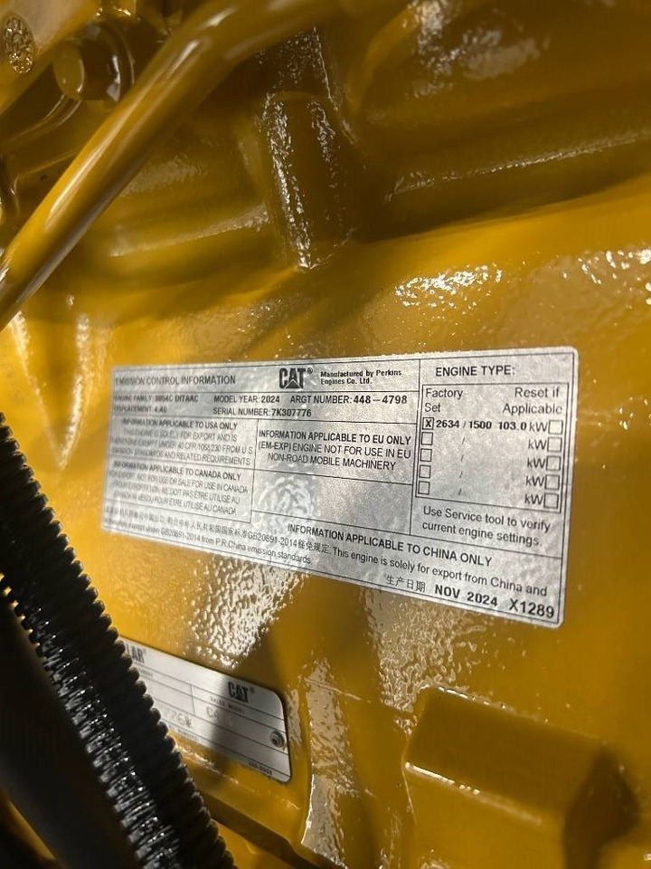 CAT DE110E2 - 110 kVA Generator - DPX-18014  leasing CAT DE110E2 - 110 kVA Generator - DPX-18014: picture 14