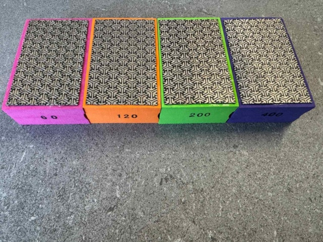 Construction equipment Diamantslipsten korn 60-400 4 pack diamantpoleringsblock - sten, marmor, betong - Fri frakt: picture 1