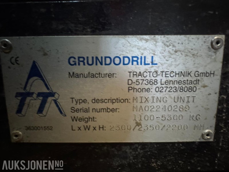 2002 Komplett styrt borerigg – Tracto-Technik Grundodrill 10S med container, mikser, kraftenhet, tracking - Drilling rig: picture 5 2002 Komplett styrt borerigg – Tracto-Technik Grundodrill 10S med container, mikser, kraftenhet, tracking - Drilling rig: picture 5