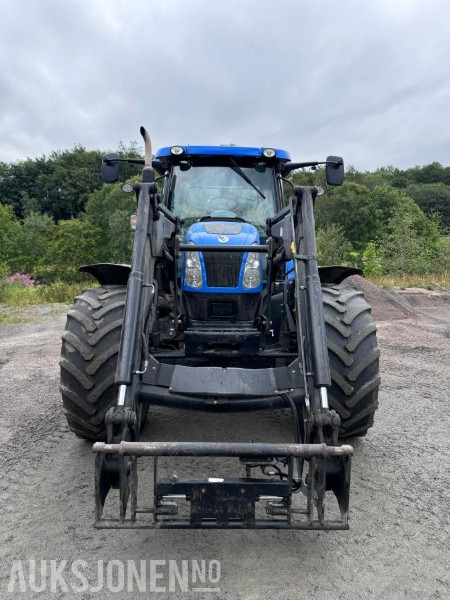 2012 New Holland T6050 med Trima +4.1P frontlaster og panser beskytter - 40 km/t - Farm tractor: picture 2 2012 New Holland T6050 med Trima +4.1P frontlaster og panser beskytter - 40 km/t - Farm tractor: picture 2