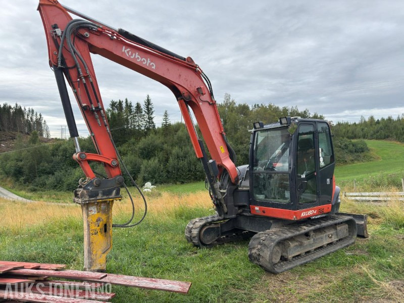 2016 Kubota KX080-4 Sentralsmøring Sertifisering 07/2025 - Excavator: picture 1 2016 Kubota KX080-4 Sentralsmøring Sertifisering 07/2025 - Excavator: picture 1