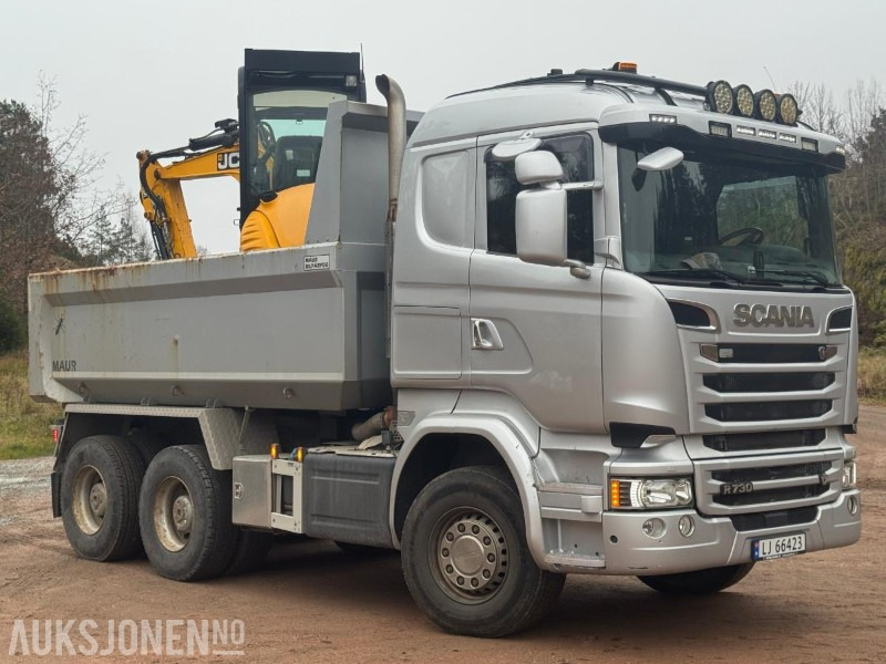Tipper 2017 Scania R730 tippbil med Maur trippelkjerre / EURO 6 / 6X4: picture 12 Tipper 2017 Scania R730 tippbil med Maur trippelkjerre / EURO 6 / 6X4: picture 12